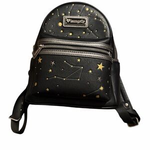 RARE Celestial Constellations Loungefly Heart Logo Backpack HTF LIKE NEW